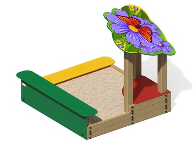Песочница Бабочка на цветке ПС-56.2